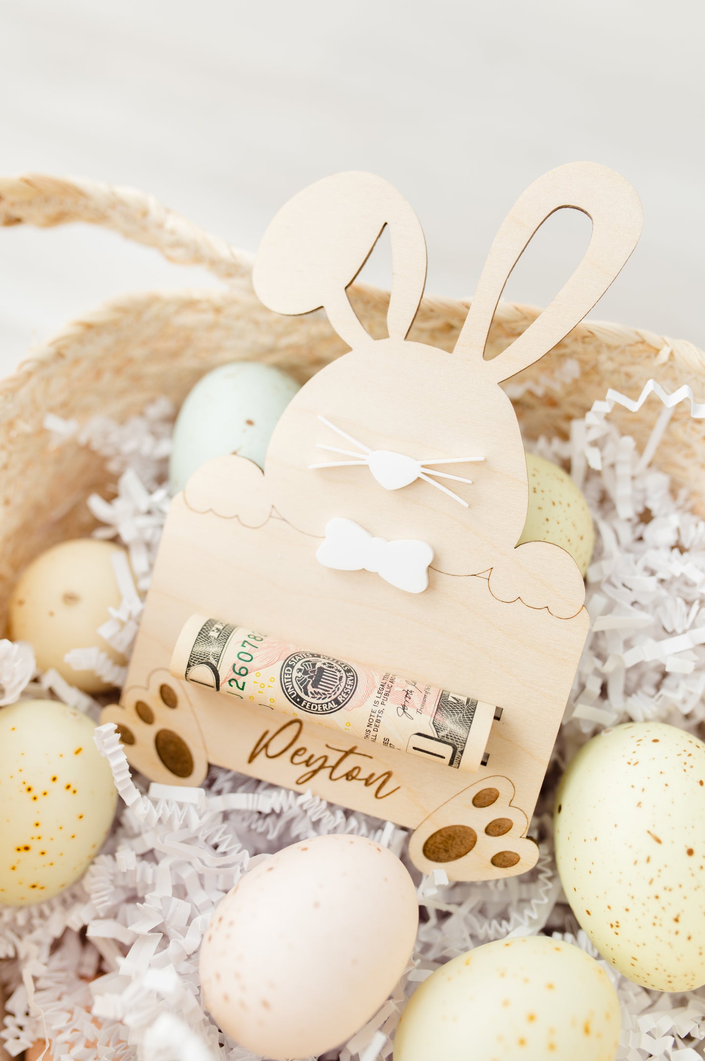 Bunny Money Holder for Easter Baskets